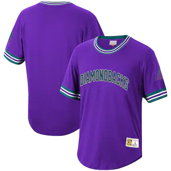 youth mitchell and ness purple arizona diamondbacks coopers